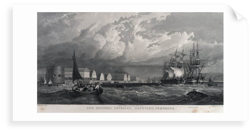 Our National Defences, - Dockyard, Pembroke by Edward Duncan