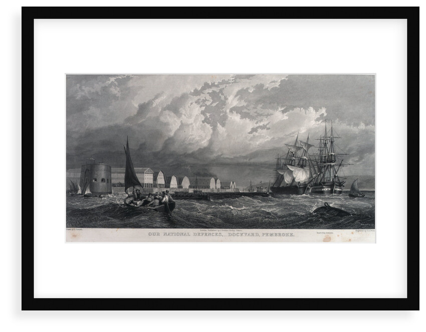 Our National Defences, - Dockyard, Pembroke by Edward Duncan