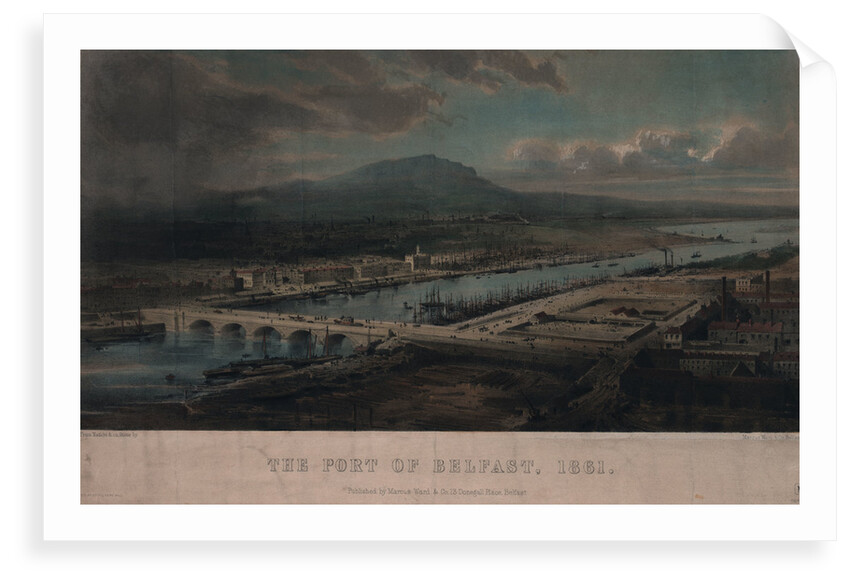The port of Belfast, 1861 by Marcus Ward & Co