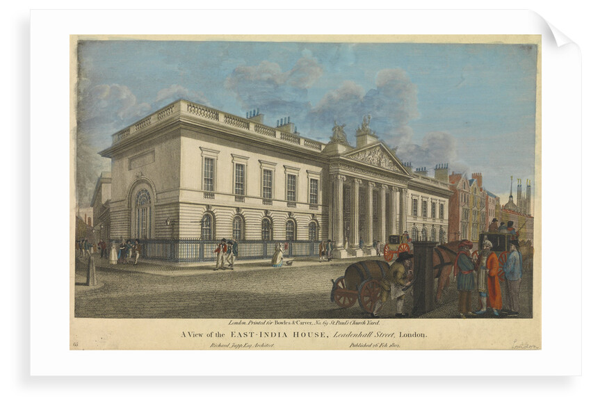 A view of the East-India House, Leadenhall Street by Bowles & Carver
