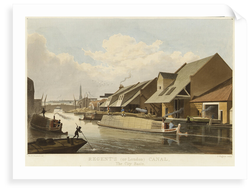 Regent's (or London) Canal, The City Basin by Thomas H. Shepherd