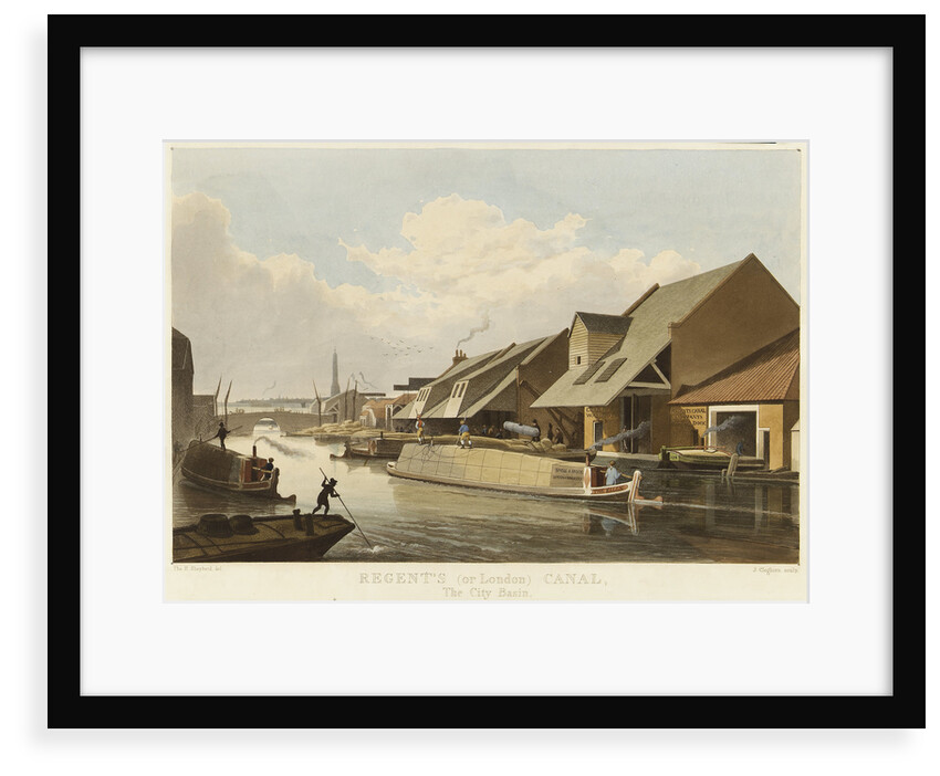 Regent's (or London) Canal, The City Basin by Thomas H. Shepherd
