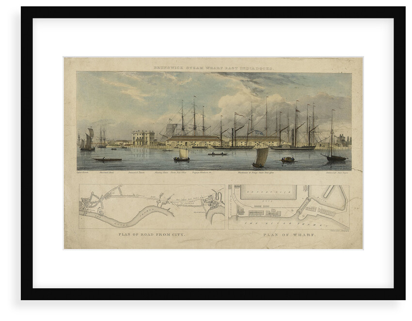 Brunswick steam wharf East India Docks by W.L.W.