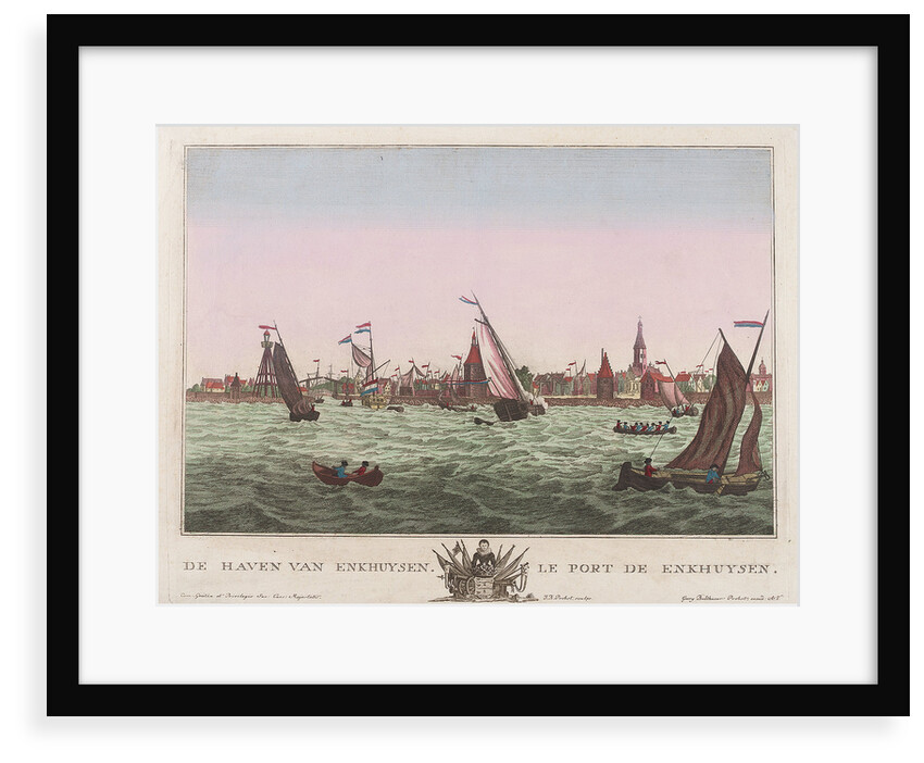 The harbour of Enkhuysen by F.B. Probst