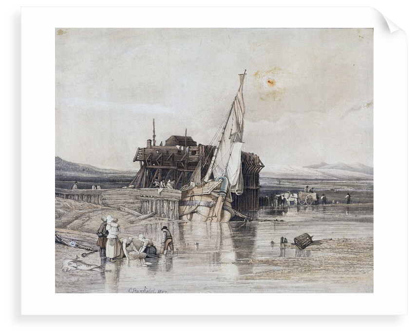 Fort Rouge, Calais by Clarkson Stanfield