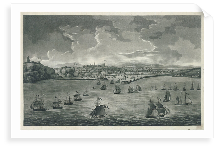 Boulgone, high water, 1800, boats preparing for invasion of England by unknown