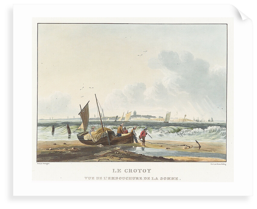 View of the estuary of the Somme at the Le Crotoy by Richard Parkes Bonington