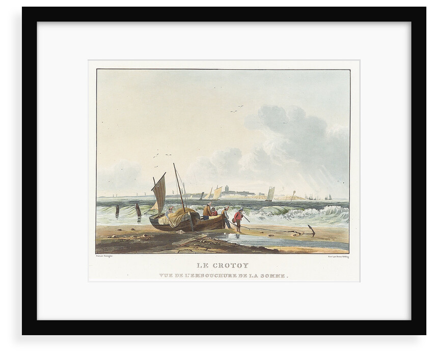 View of the estuary of the Somme at the Le Crotoy by Richard Parkes Bonington