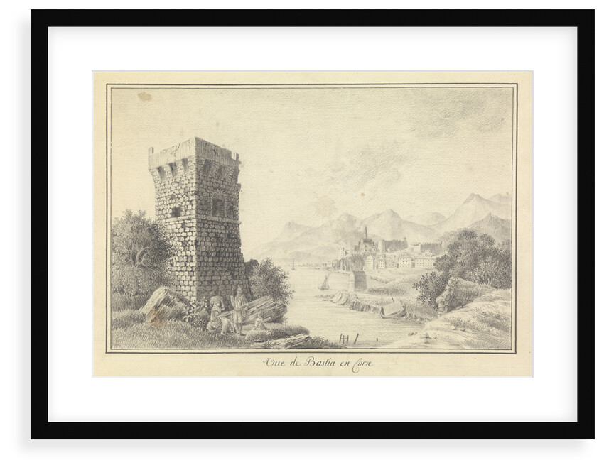 View of Bastia, Corsica, circa 1794-1796 by unknown