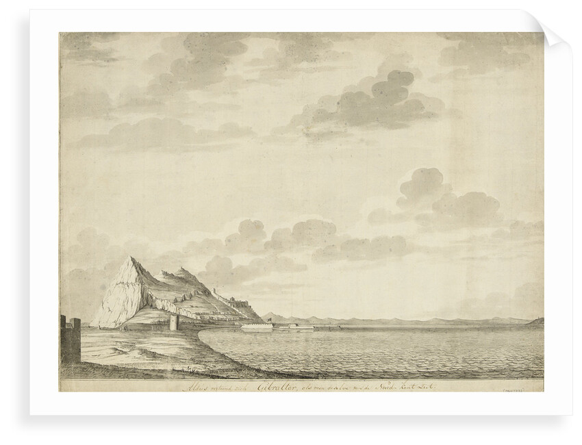A view of Gibraltar from the north by unknown