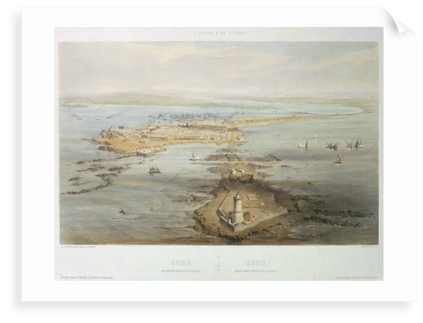 View of Cadiz by A. Guesdon