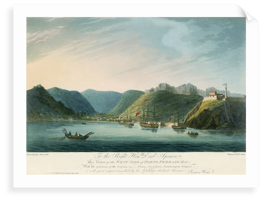 View of the west side of Porto Ferrajo Bay by James Weir