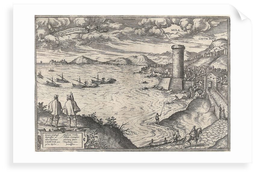 Mola near Gaeta, circa 1580 by Georgius Hoefnagle
