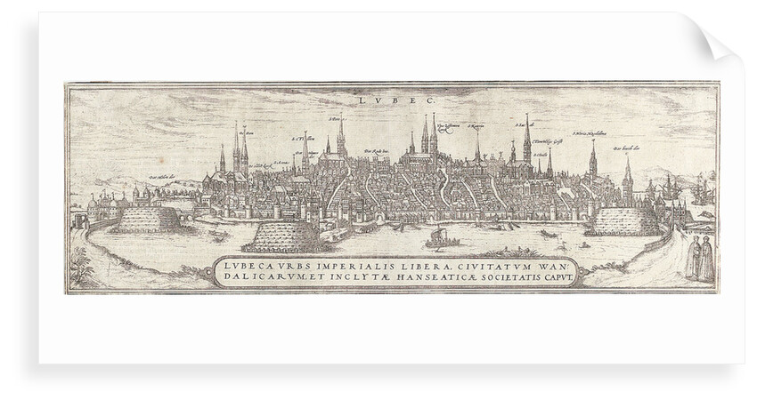 View of Lubeck by Sebastian Munster