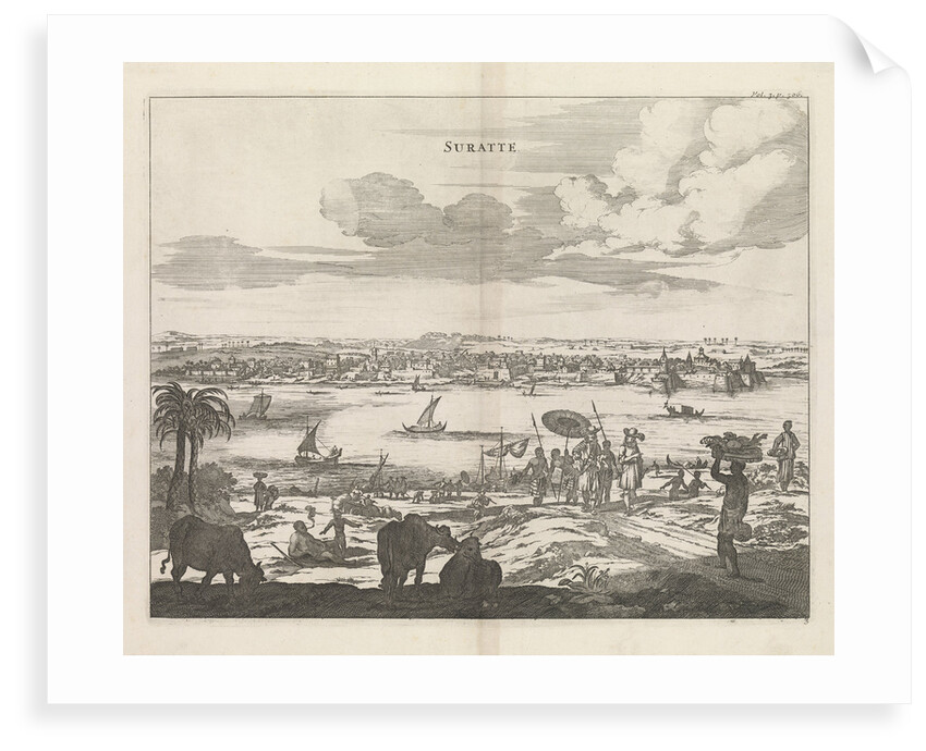 View of Surat, circa 1660 by unknown