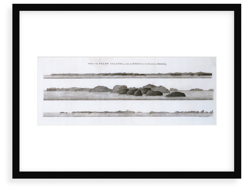 View of the Pellew Islands, as taken by Mr Devis from the observatory on Oroolong by H. Wilson