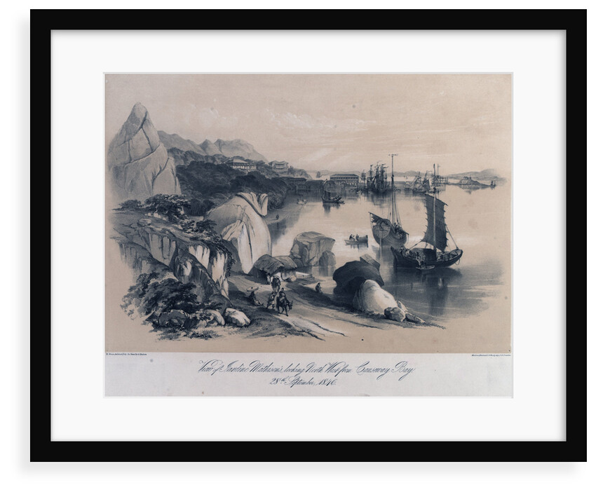 View of Jardine Mathison's (Hong Kong) looking north west from Causeway Bay, 28 September 1846 by M. Bruce