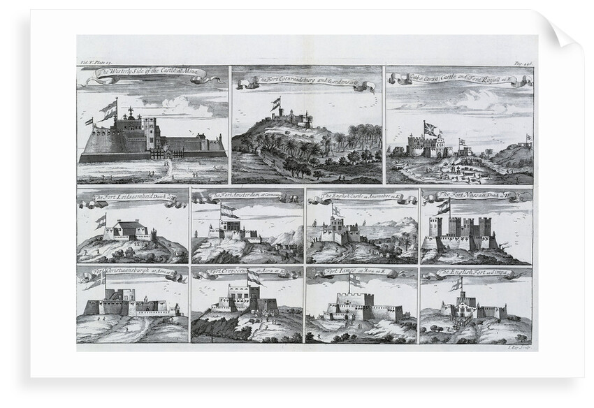 Views of forts and castles along the Gold Coast, West Africa by unknown