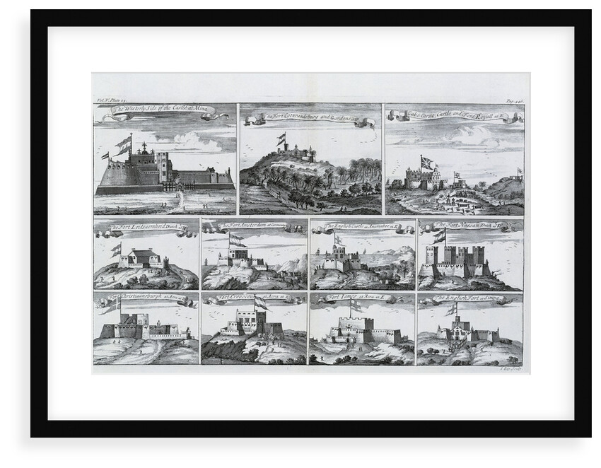 Views of forts and castles along the Gold Coast, West Africa by unknown