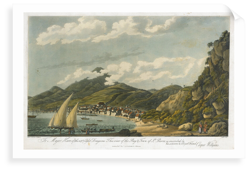 View of the bay & town of St Pierre (Martinique) by Cooper Willyams