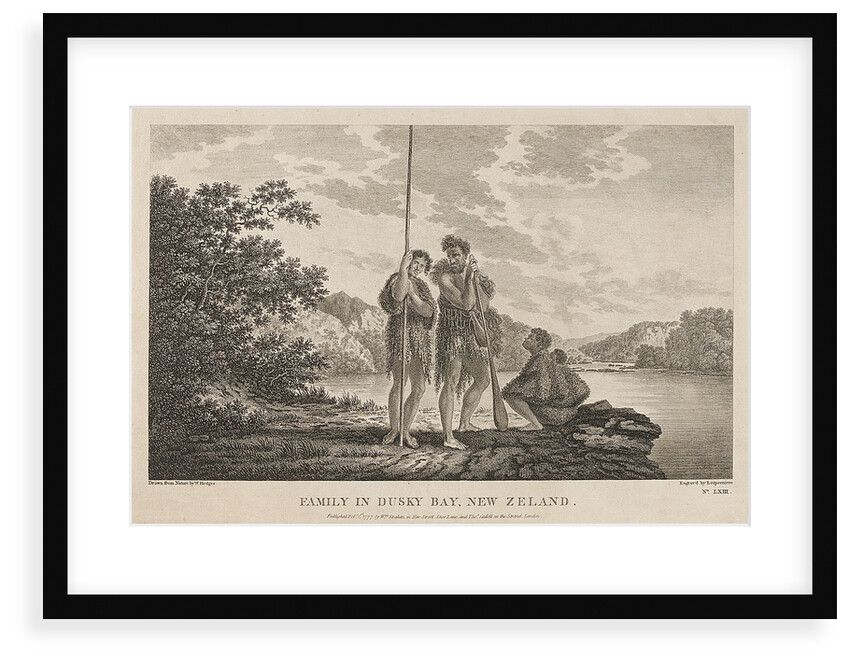 Family in Dusky Bay, New Zealand by William Hodges