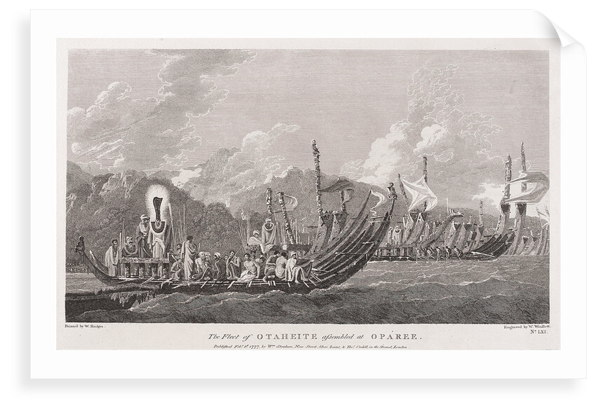 The fleet of Otaheite assembled at Oparee by William Hodges