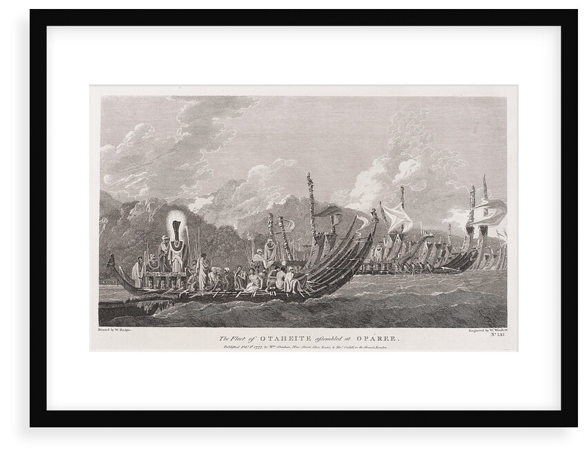 The fleet of Otaheite assembled at Oparee by William Hodges