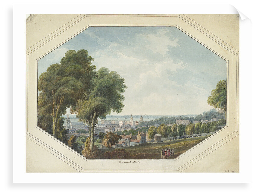 Greenwich from the Point, circa 1820 by George Heriot