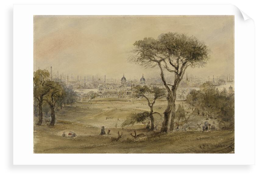 View across the park from the south showing Greenwich by British School