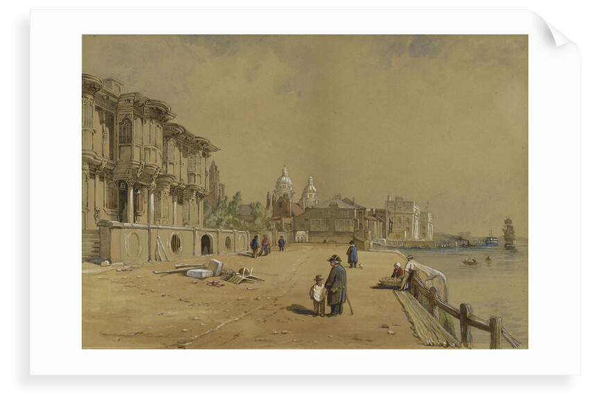 Crowley House, Greenwich, from the east by Clarkson Stanfield