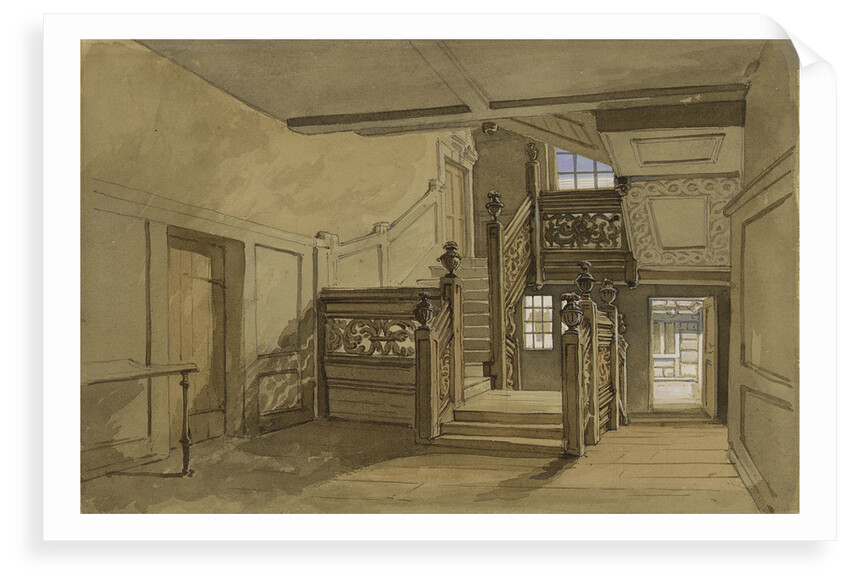 The staircase of Crowley House, Greenwich by Clarkson Stanfield