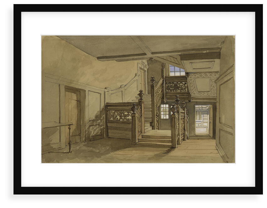 The staircase of Crowley House, Greenwich by Clarkson Stanfield
