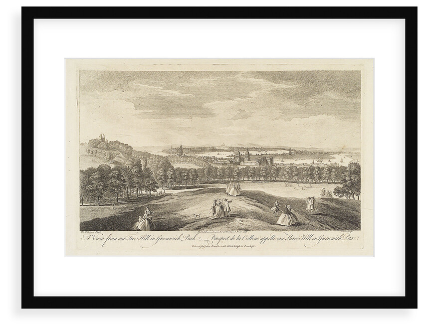 A view from one Tree-Hill in Greenwich Park - Prospect de la Colline appelle one Tree-Hill en Greenwich Parc by Pieter Tillemans