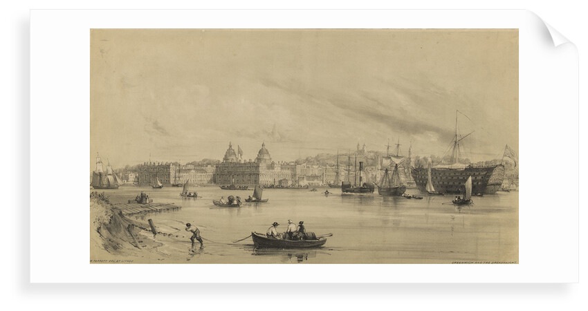 Greenwich and the Dreadnaught by William Parrott