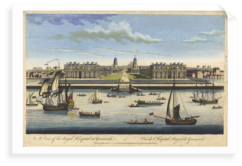 A view of the Royal Hospital at Greenwich by John Bowles