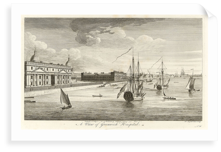 A view of Greenwich Hospital by John Boydell