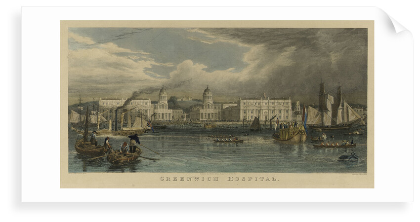 A royal visit to Greenwich Hospital by William Havell