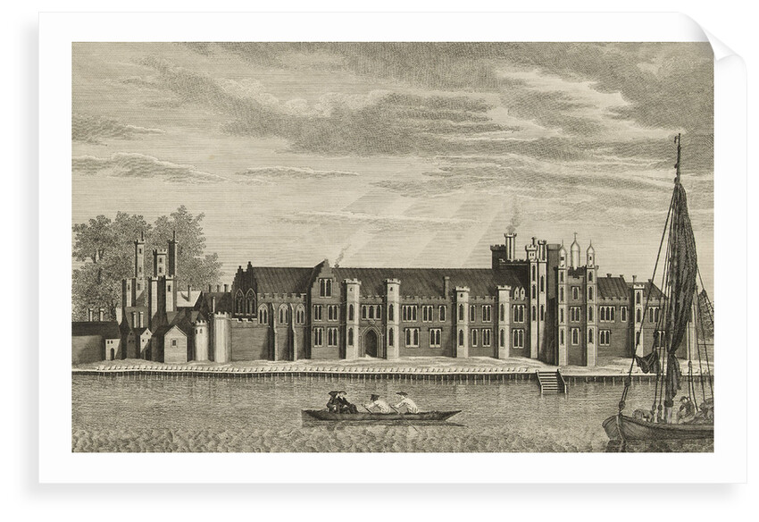 A View of the Ancient Royal Palace called Placentia, in East Greenwich (the original drawing for this is at the Bodleian, Gough Collection) by James Basire