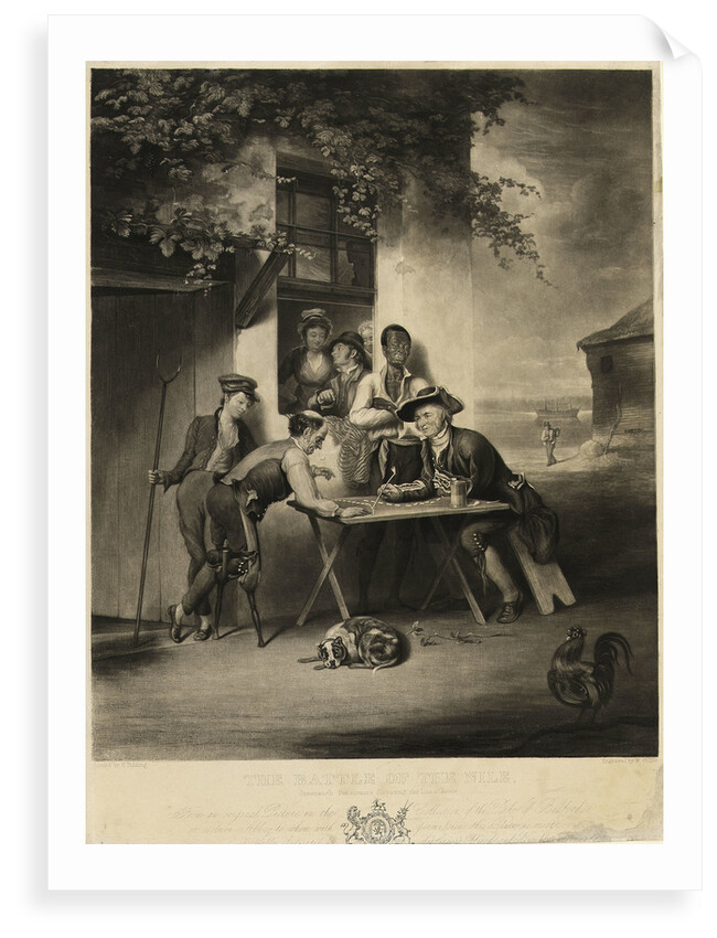 The Battle of the Nile, Greenwich Pensioners disputing the line of battle by Henry James Pidding