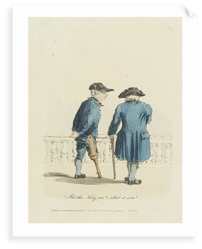 Ah! the Navy arn't what it was! (Greenwich Pensioners) by H. C.C. Engleman