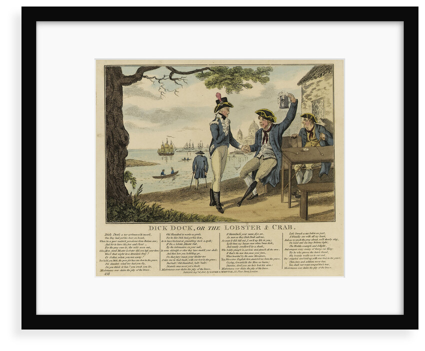 Dick Dock, or the Lobster & Crab  (Greenwich Pensioner) by Isaac Cruikshank