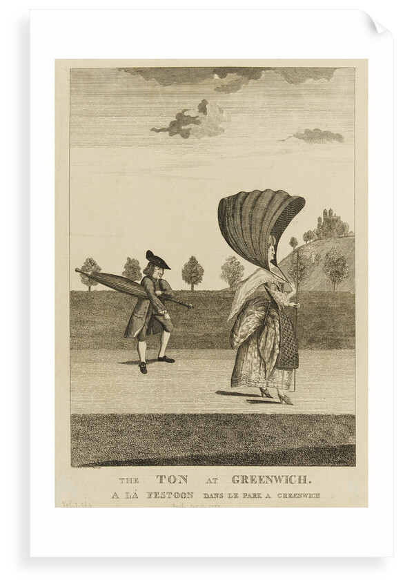The Ton at Greenwich. A la Festoon dans le Park a Greenwich by Darly