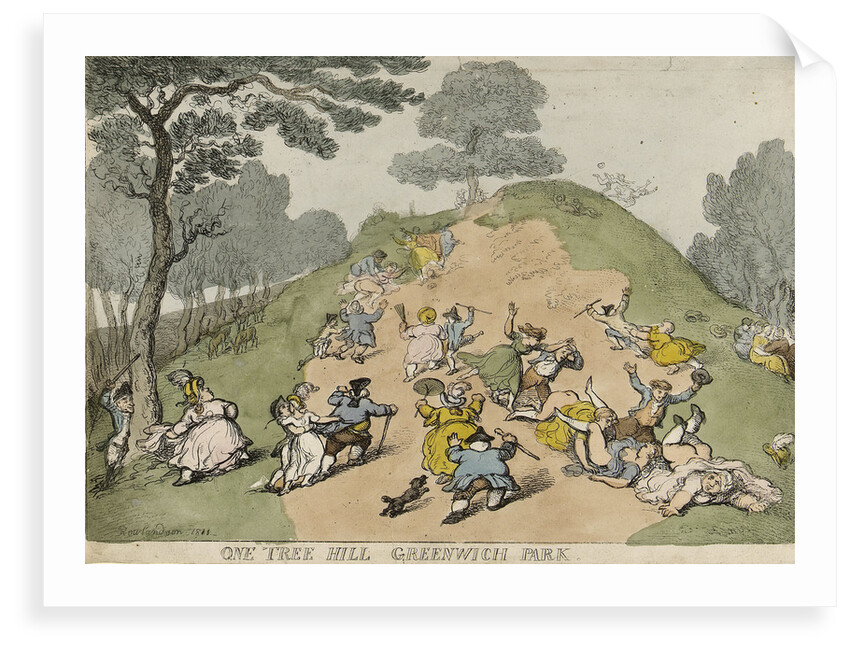 One-Tree-Hill, Greenwich Park by Thomas Rowlandson