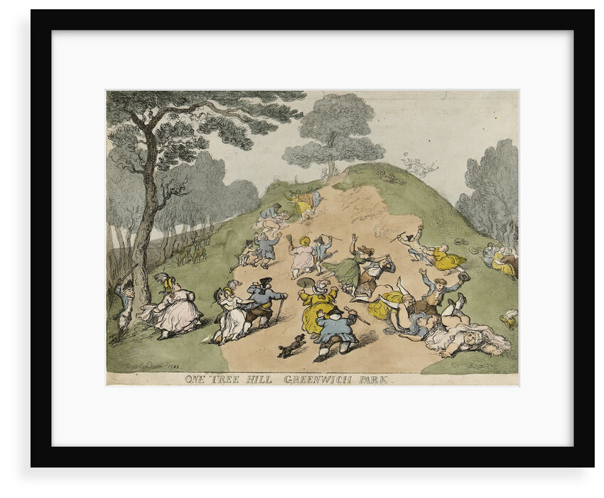 One-Tree-Hill, Greenwich Park by Thomas Rowlandson