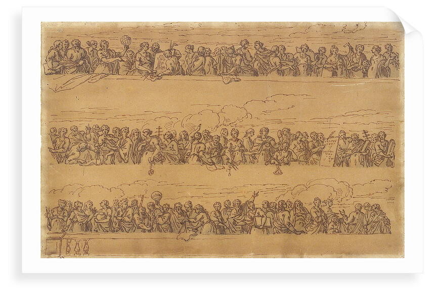 Designs for the ends of the ceiling of the Painted Hall by James Thornhill