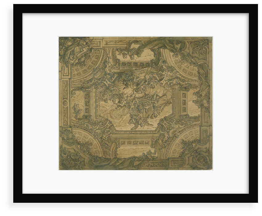 Design for the upper hall ceiling by James Thornhill