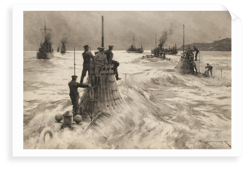 New submarine leaving Milford Haven to go into action by Charles M. Padday