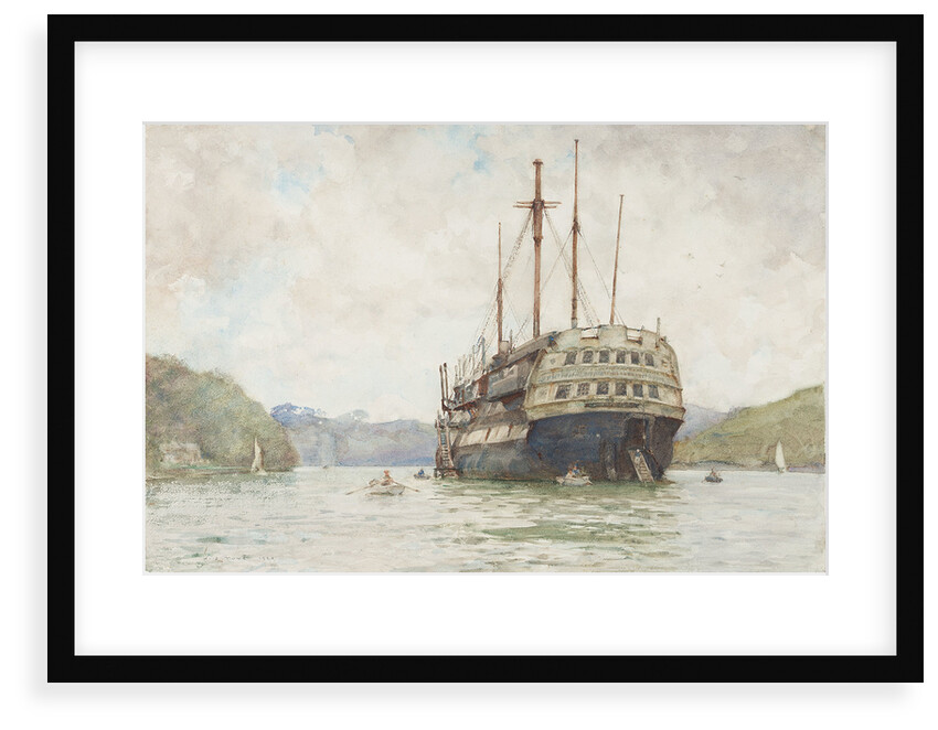 The 'Implacable' at Falmouth by Henry Scott Tuke
