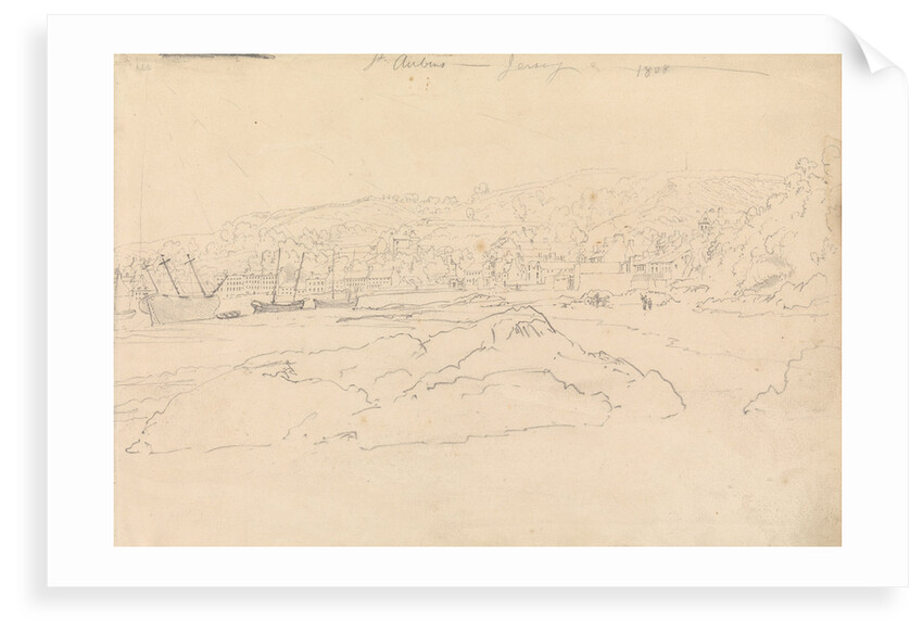 View of St. Aubin - Jersey, 1808 by John Christian Schetky