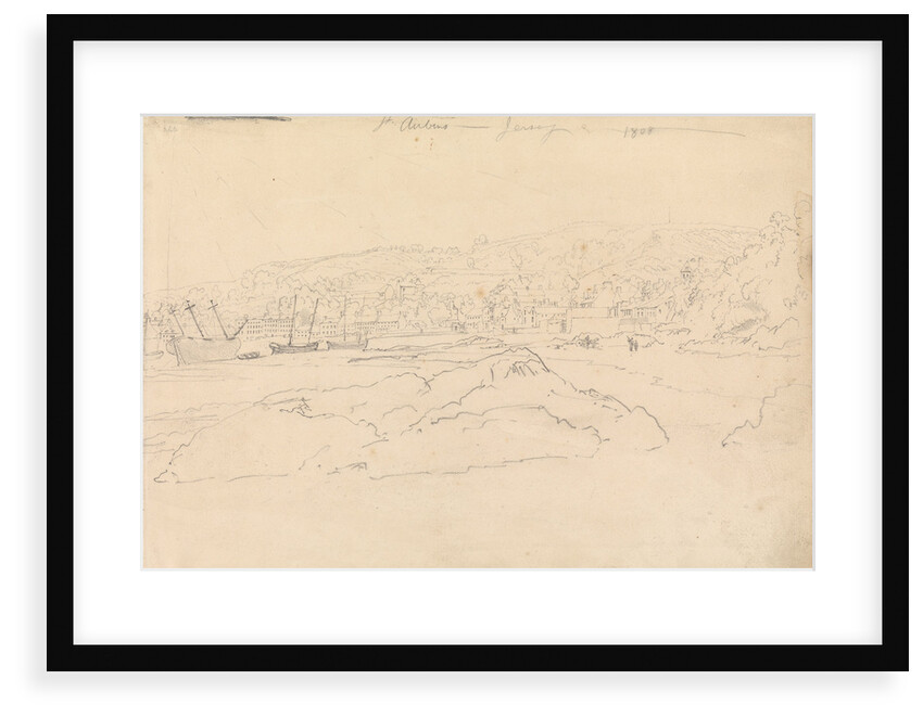 View of St. Aubin - Jersey, 1808 by John Christian Schetky
